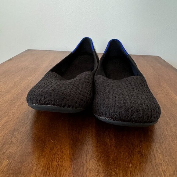 Rothy's The Loafer Black Honeycomb Knit Fabric Round Toe - Picture 9 of 13